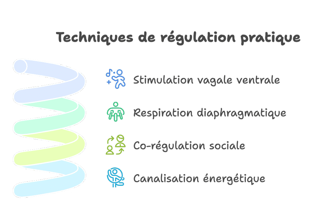 Techniques de régulation vagale