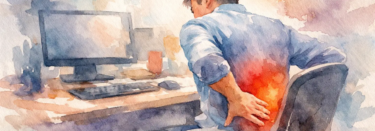 Douleur dos posture travail assis